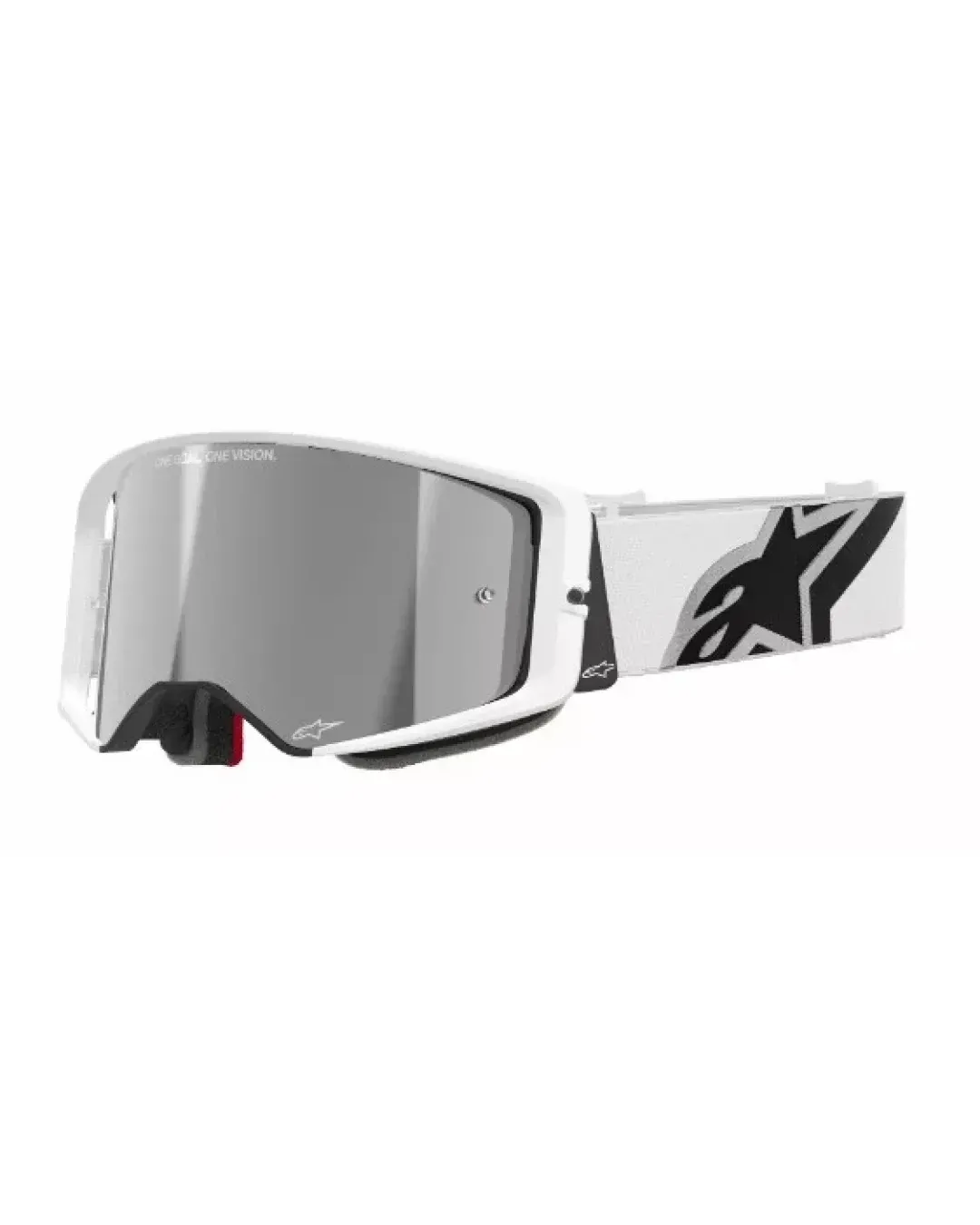 Мотокрос очила ALPINESTARS SUPERTECH CORP WHITE MIRROR-SILVER