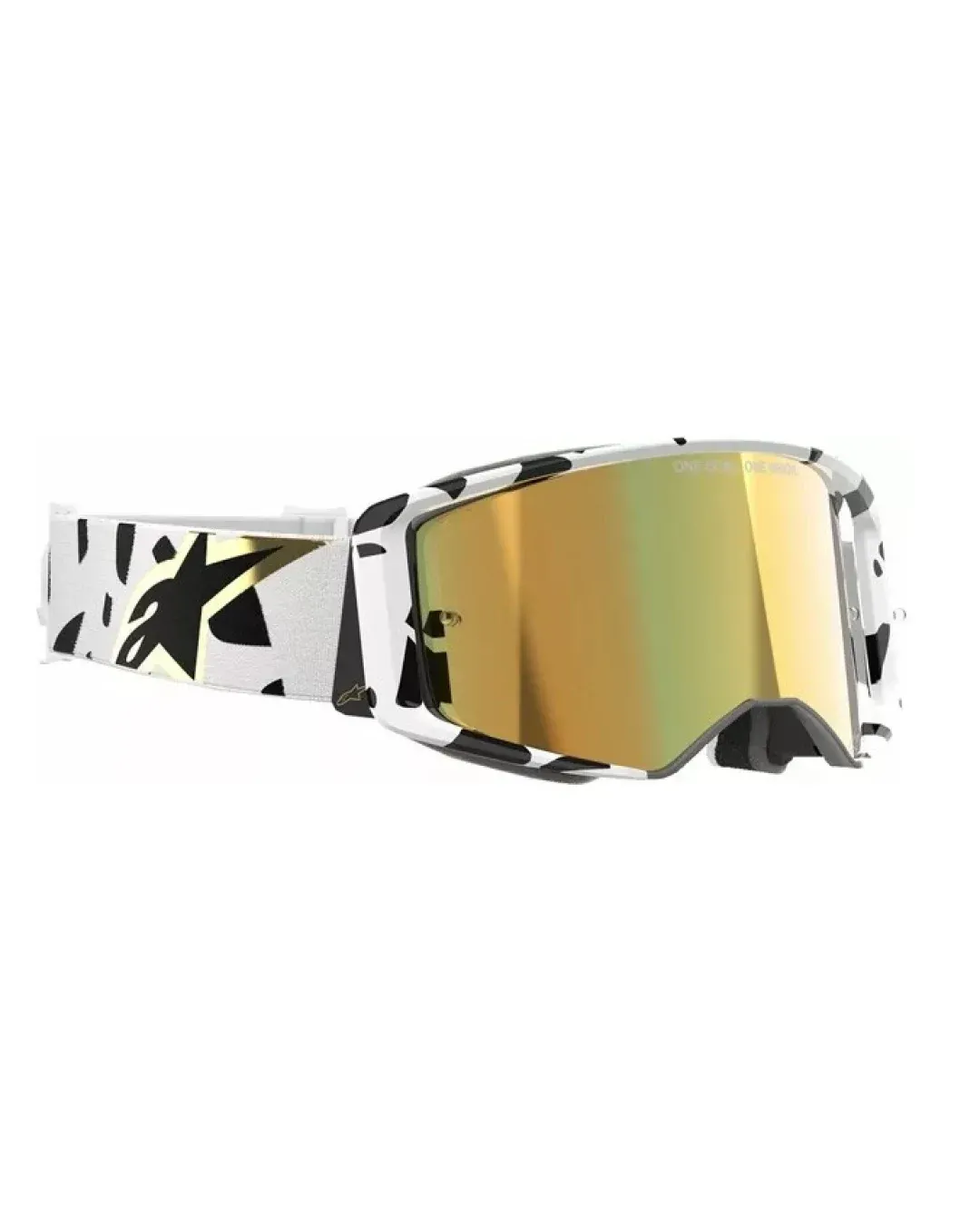 Мотокрос очила ALPINESTARS SUPERTECH CORP WHT/GLD MIRROR-GLD