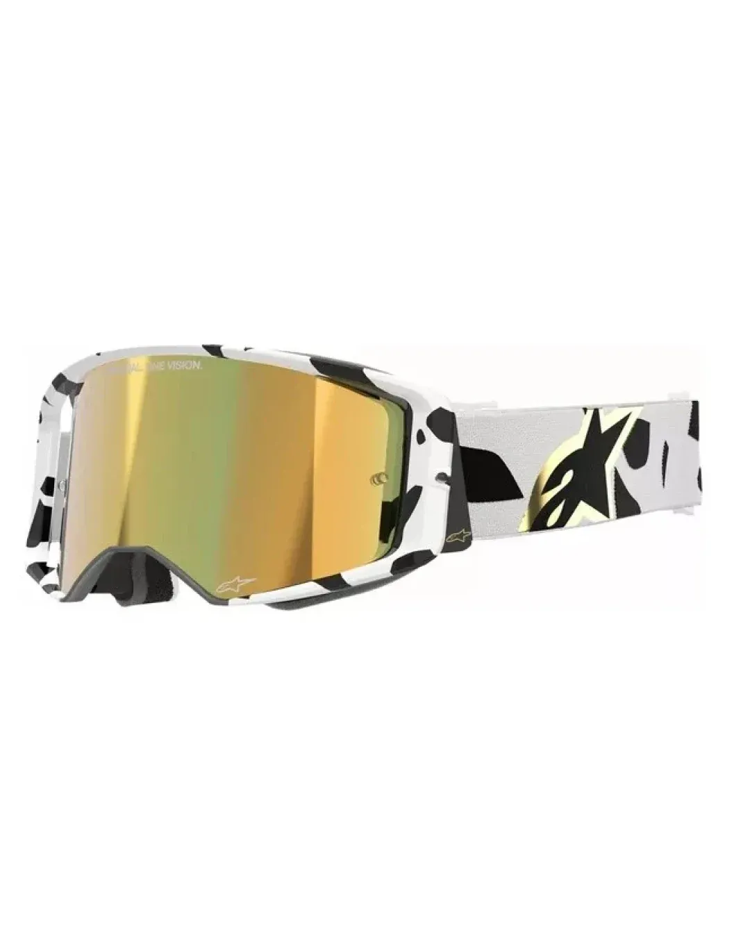 Мотокрос очила ALPINESTARS SUPERTECH CORP WHT/GLD MIRROR-GLD
