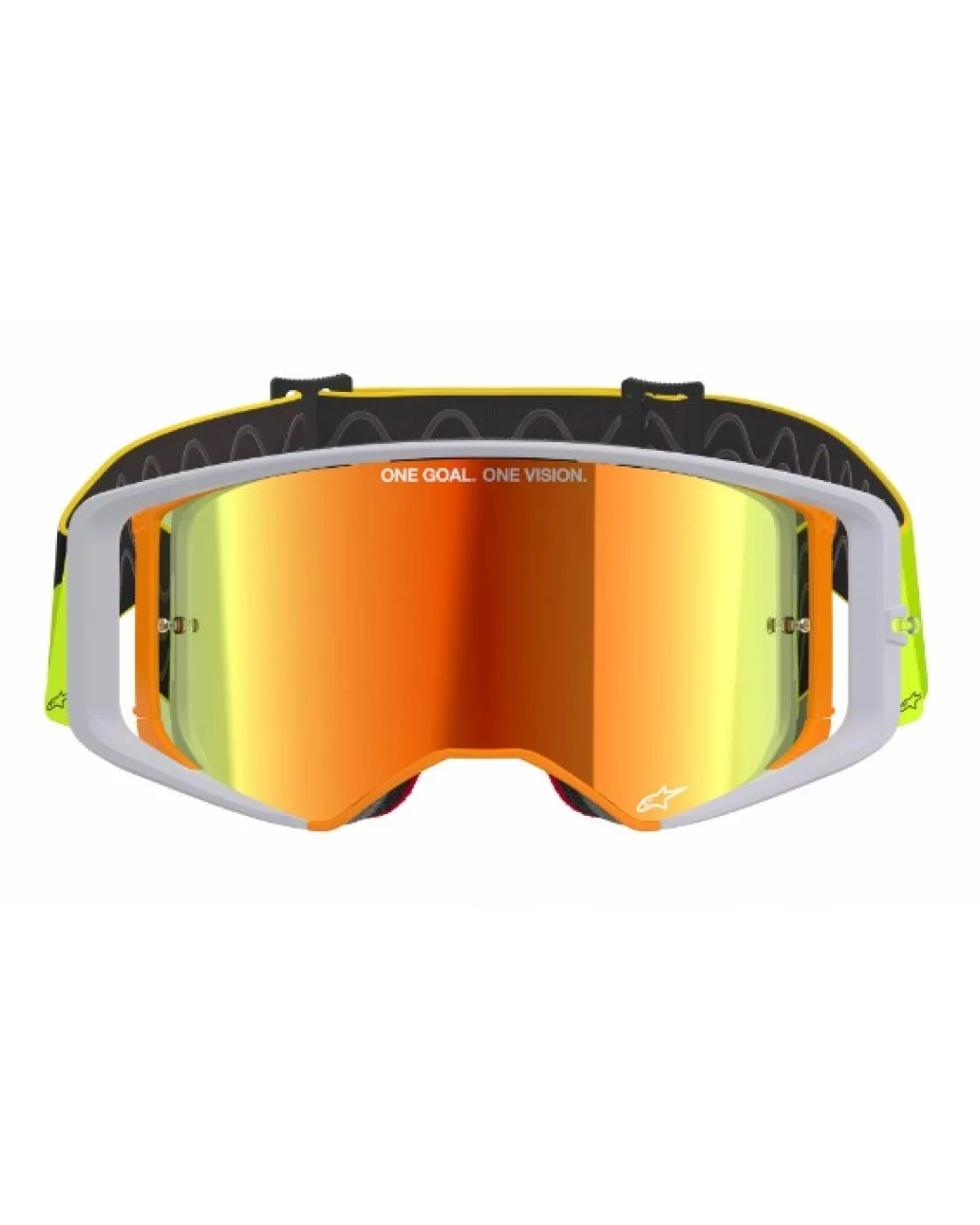 Мотокрос очила ALPINESTARS SUPERTECH CORP YLW/GREY MIRROR-RED