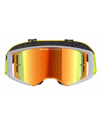 Мотокрос очила ALPINESTARS SUPERTECH CORP YLW/GREY MIRROR-RED
