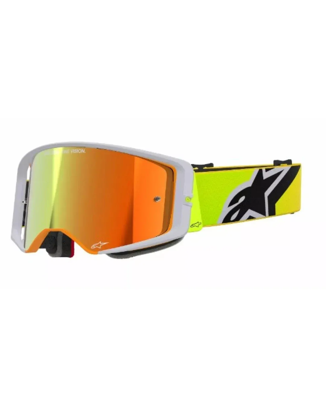 Мотокрос очила ALPINESTARS SUPERTECH CORP YLW/GREY MIRROR-RED