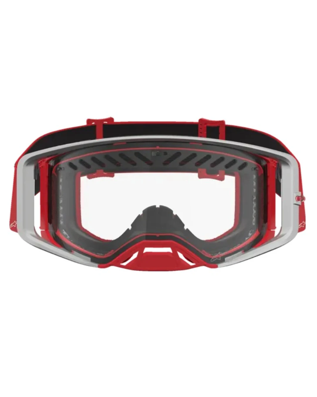 Мотокрос очила ALPINESTARS SUPERTECH DURA AIR FLUID RED/SIL/CLR