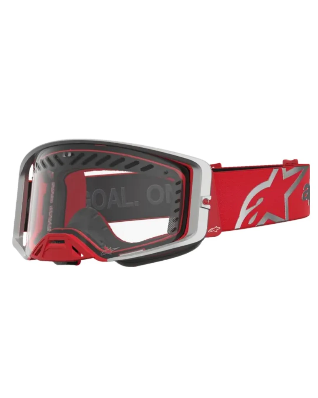 Мотокрос очила ALPINESTARS SUPERTECH DURA AIR FLUID RED/SIL/CLR