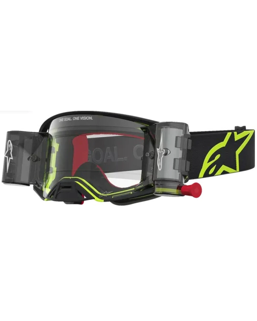 Мотокрос очила ALPINESTARS SUPERTECH FIRMA ROLL OFF BLK YEL FLO CLEAR