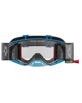 Мотокрос очила ALPINESTARS SUPERTECH FIRMA ROLL OFF BLU/SIL/CLR