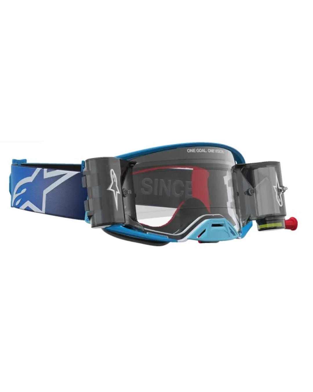 Мотокрос очила ALPINESTARS SUPERTECH FIRMA ROLL OFF BLU/SIL/CLR