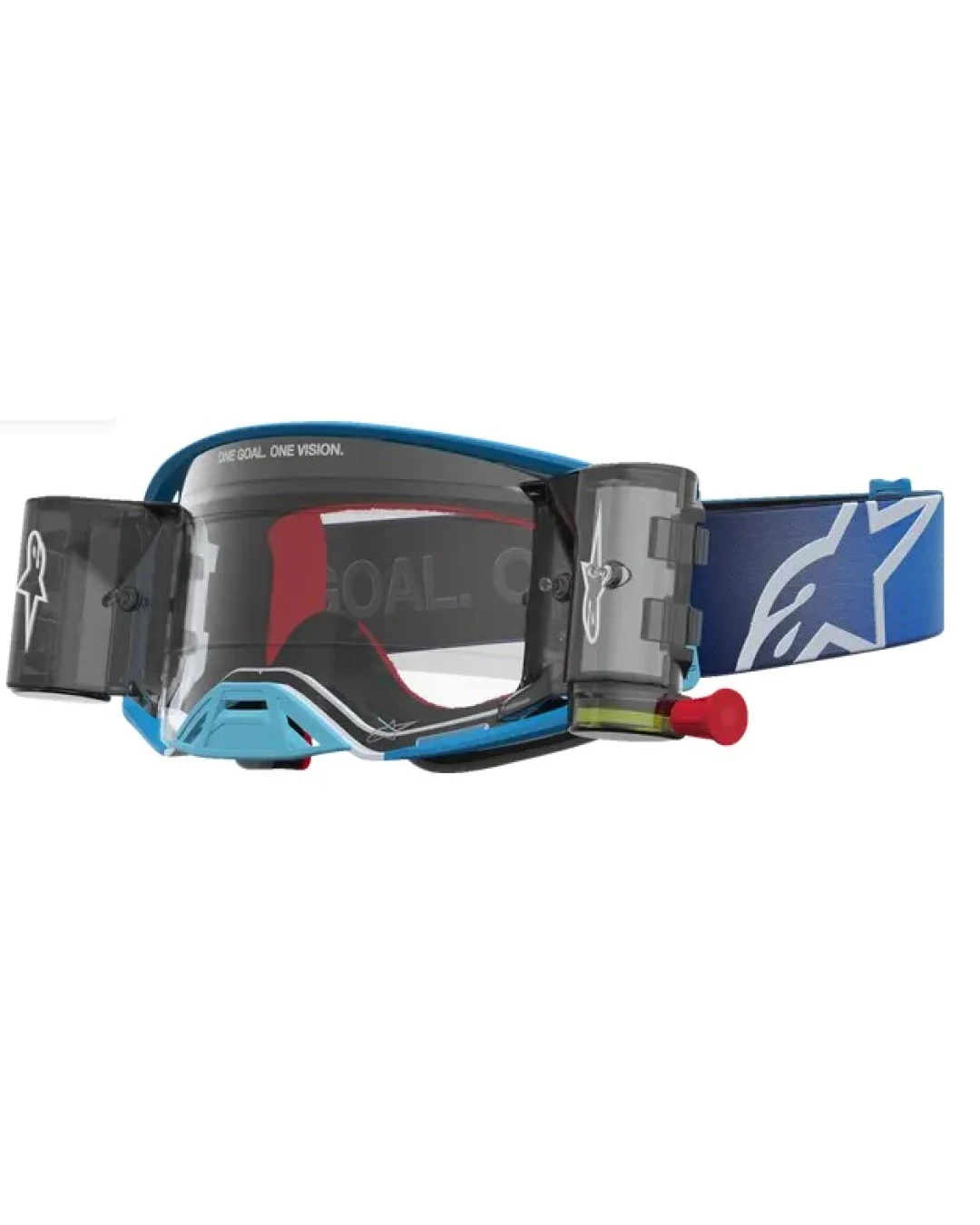 Мотокрос очила ALPINESTARS SUPERTECH FIRMA ROLL OFF BLU/SIL/CLR