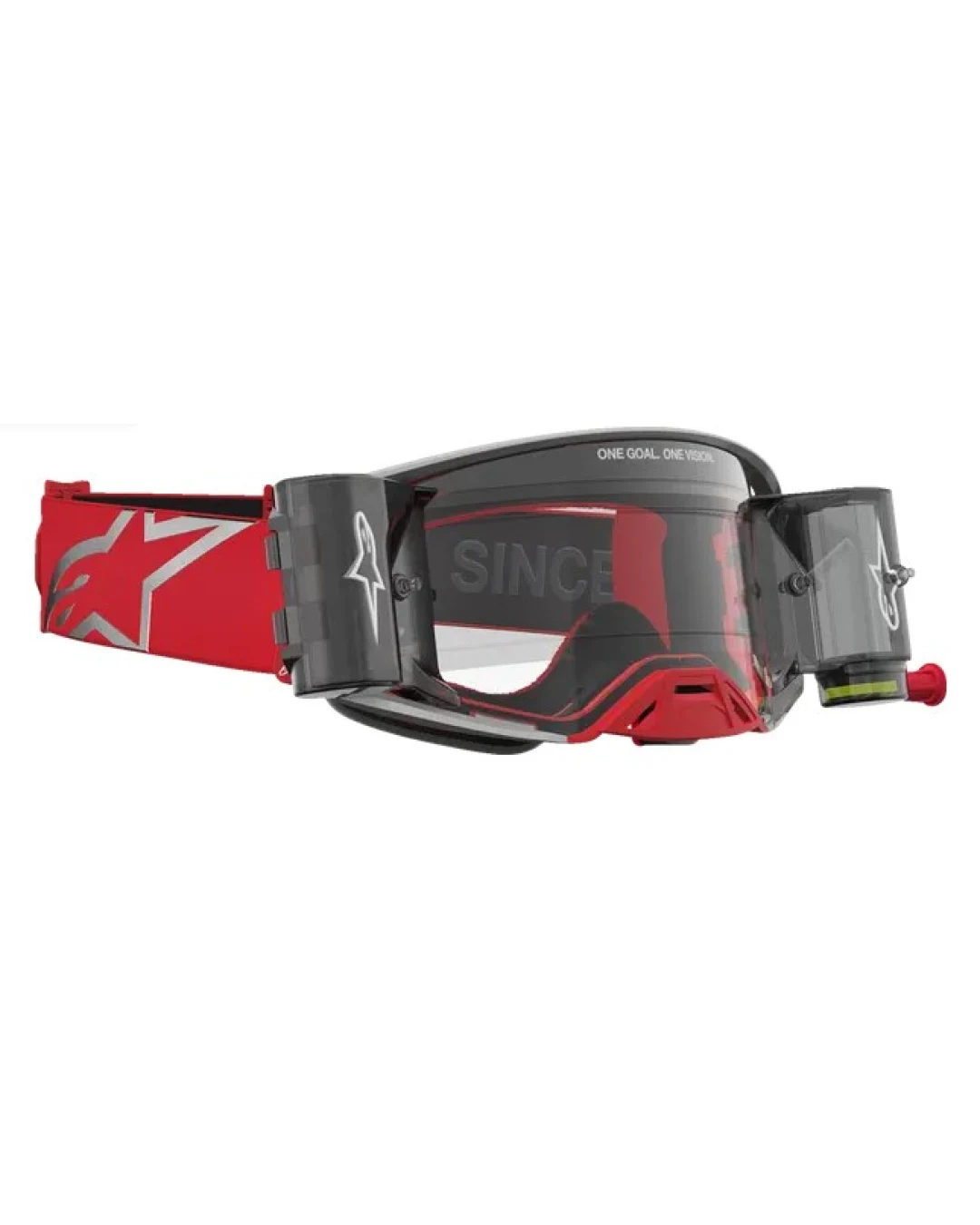Мотокрос очила ALPINESTARS SUPERTECH FIRMA ROLL OFF RED/SIL/CLR