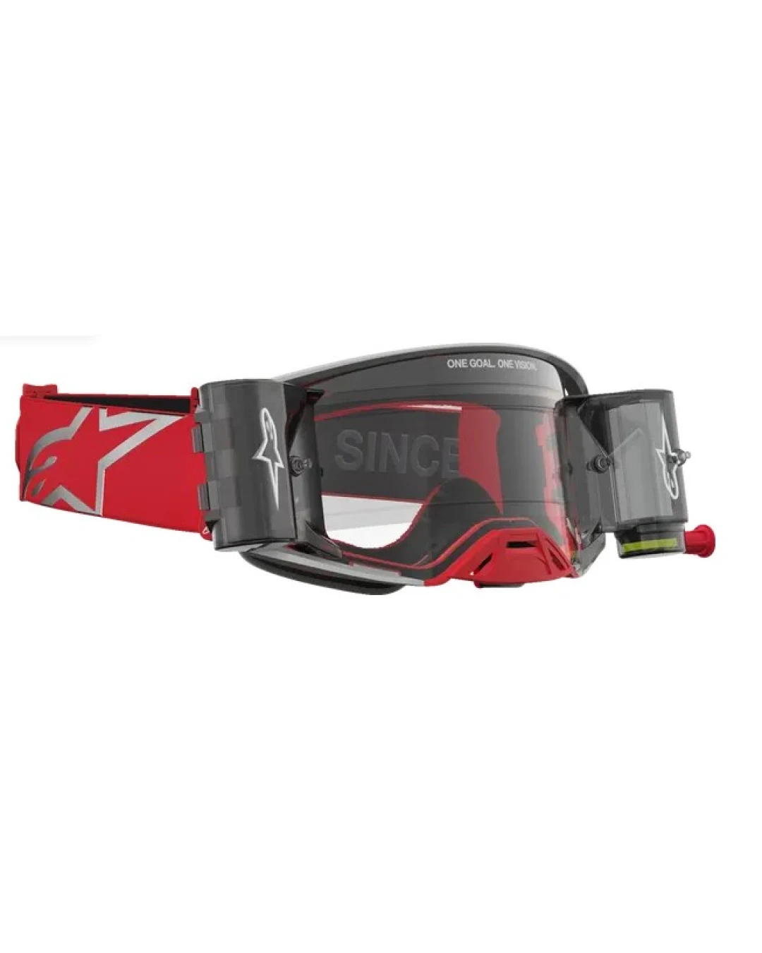 Мотокрос очила ALPINESTARS SUPERTECH FIRMA ROLL OFF RED/SIL/CLR