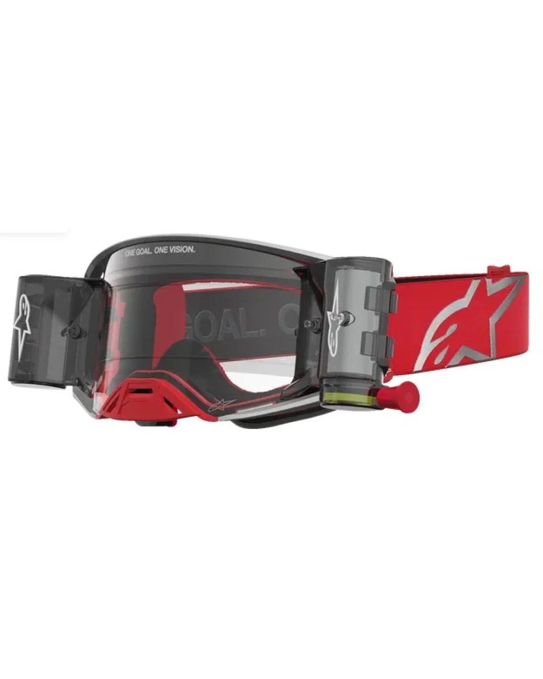 Мотокрос очила ALPINESTARS SUPERTECH FIRMA ROLL OFF RED/SIL/CLR