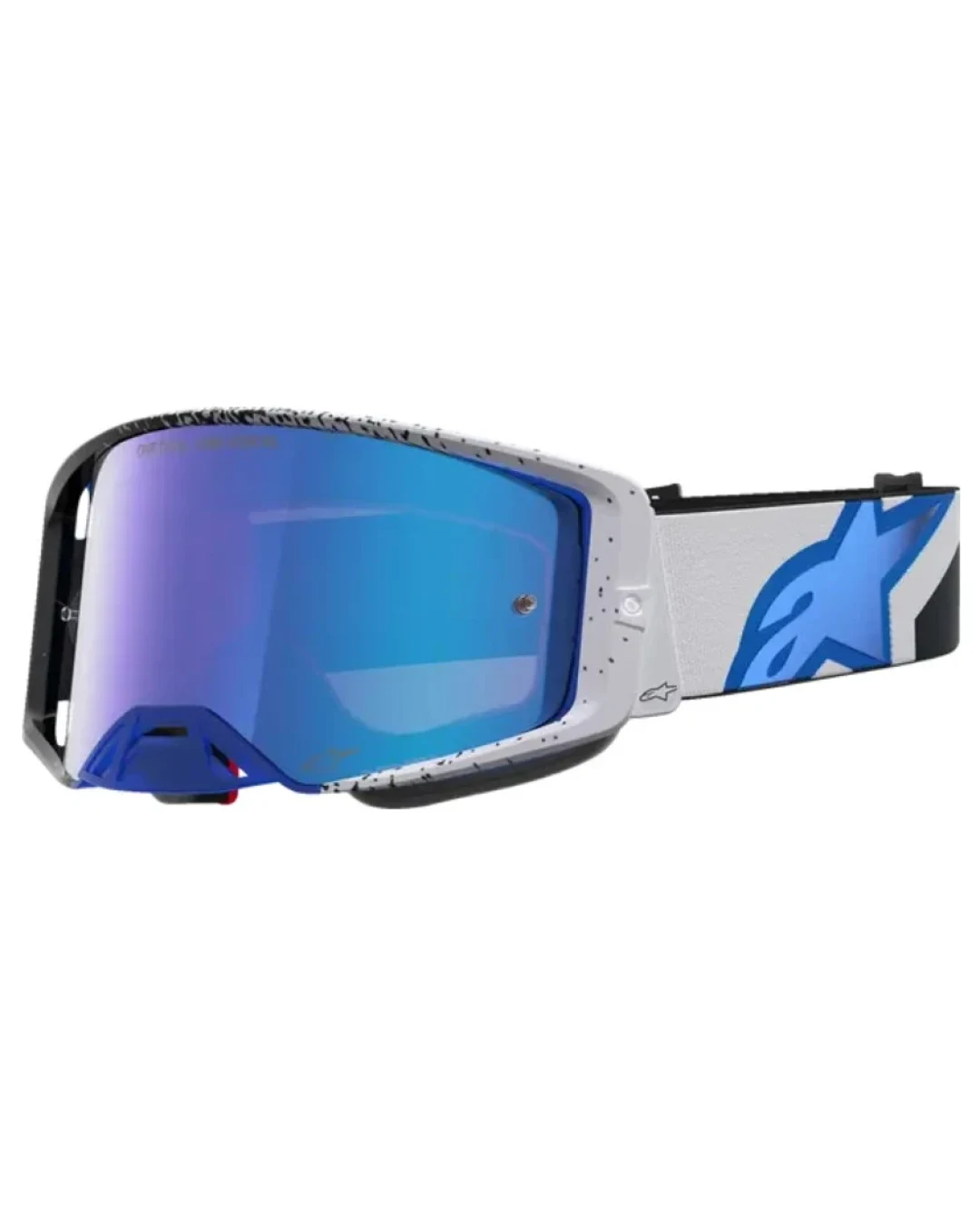 Мотокрос очила ALPINESTARS SUPERTECH HITEN BLK BLITHE BLU MIRROR-BLUE
