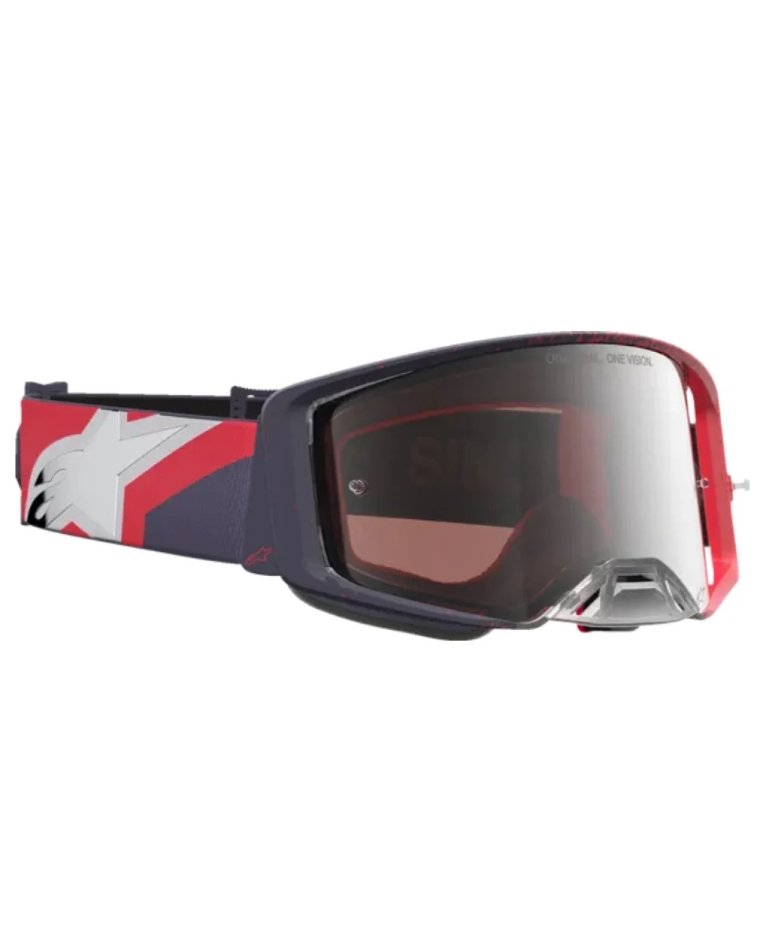 Мотокрос очила ALPINESTARS SUPERTECH HITEN BLK RED MIR MIRROR-SILVER