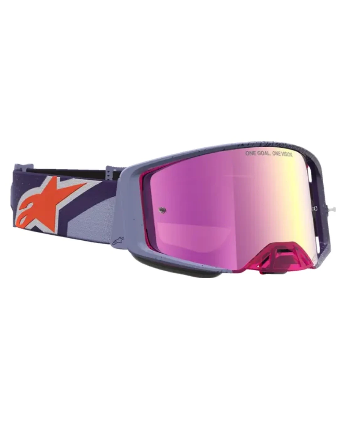 Мотокрос очила ALPINESTARS SUPERTECH HITEN PUR RED MIRROR-PINK