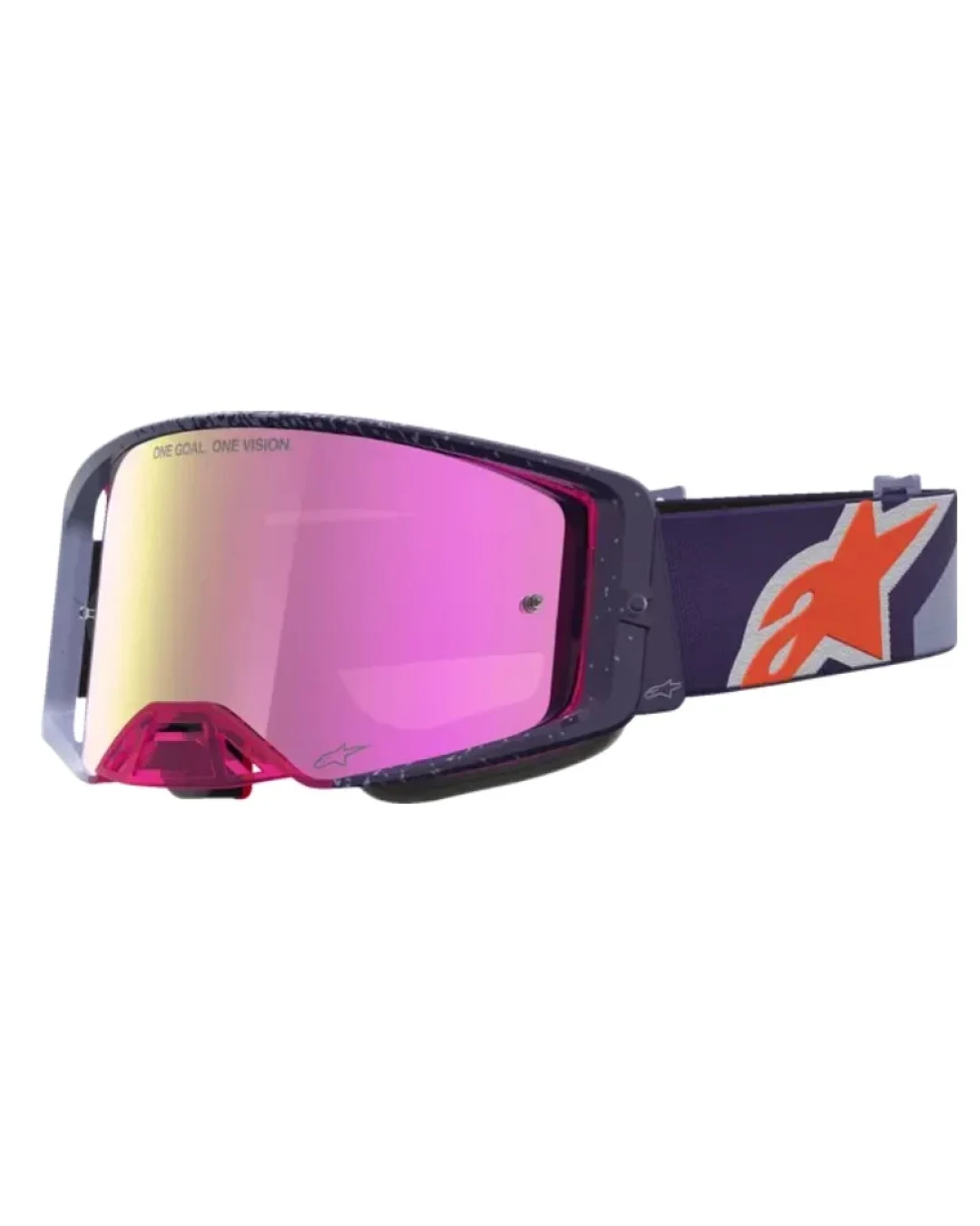 Мотокрос очила ALPINESTARS SUPERTECH HITEN PUR RED MIRROR-PINK