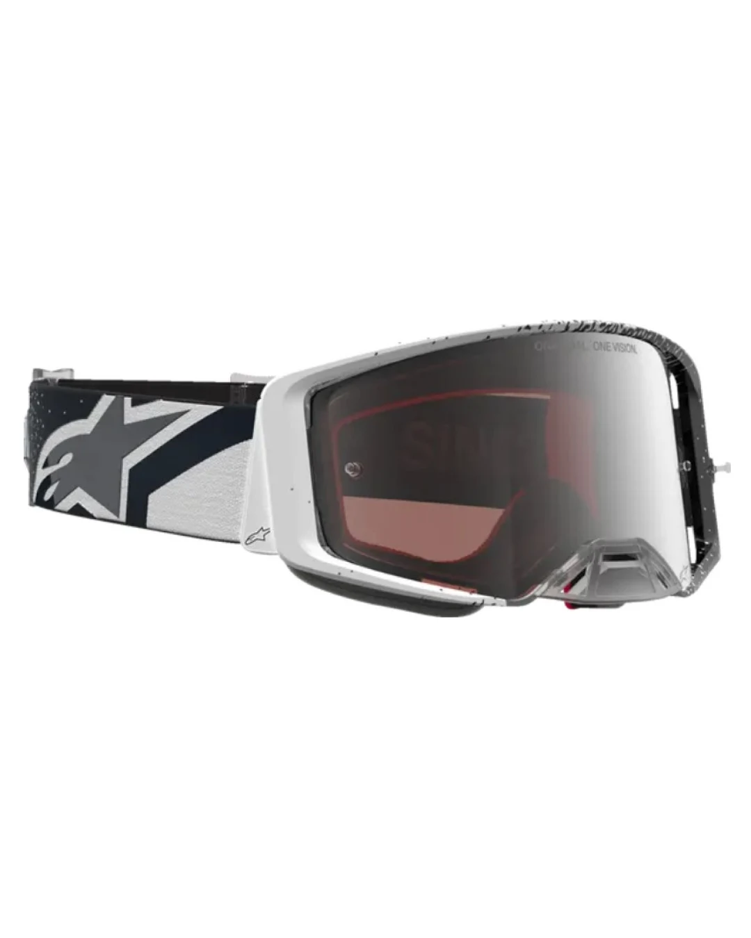 Мотокрос очила ALPINESTARS SUPERTECH HITEN WHT BLACK MIRROR-SILVER