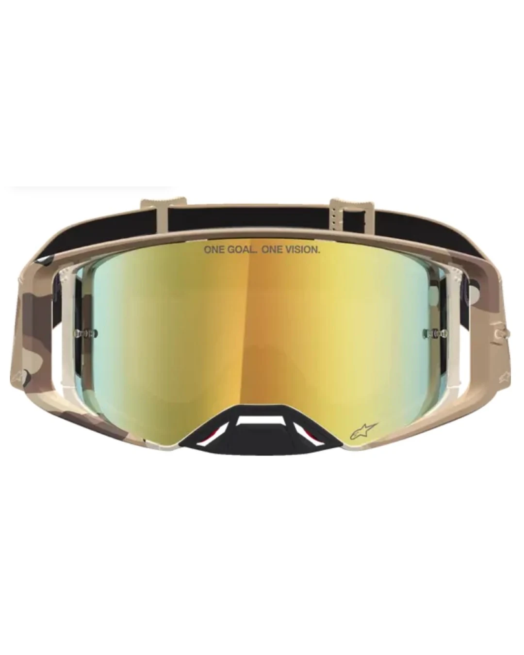 Мотокрос очила ALPINESTARS SUPERTECH LONE CAMO DESERT MIRROR-GLD