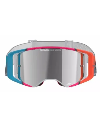 Мотокрос очила ALPINESTARS SUPERTECH STREAM GRAY/MULTI MIRROR-SILVER
