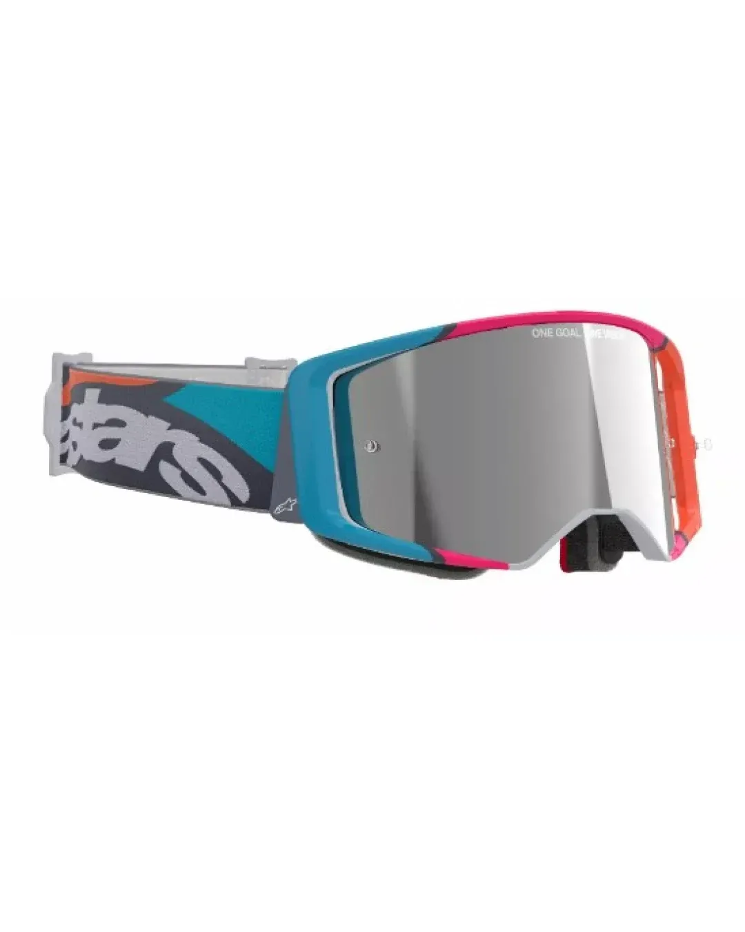Мотокрос очила ALPINESTARS SUPERTECH STREAM GRAY/MULTI MIRROR-SILVER