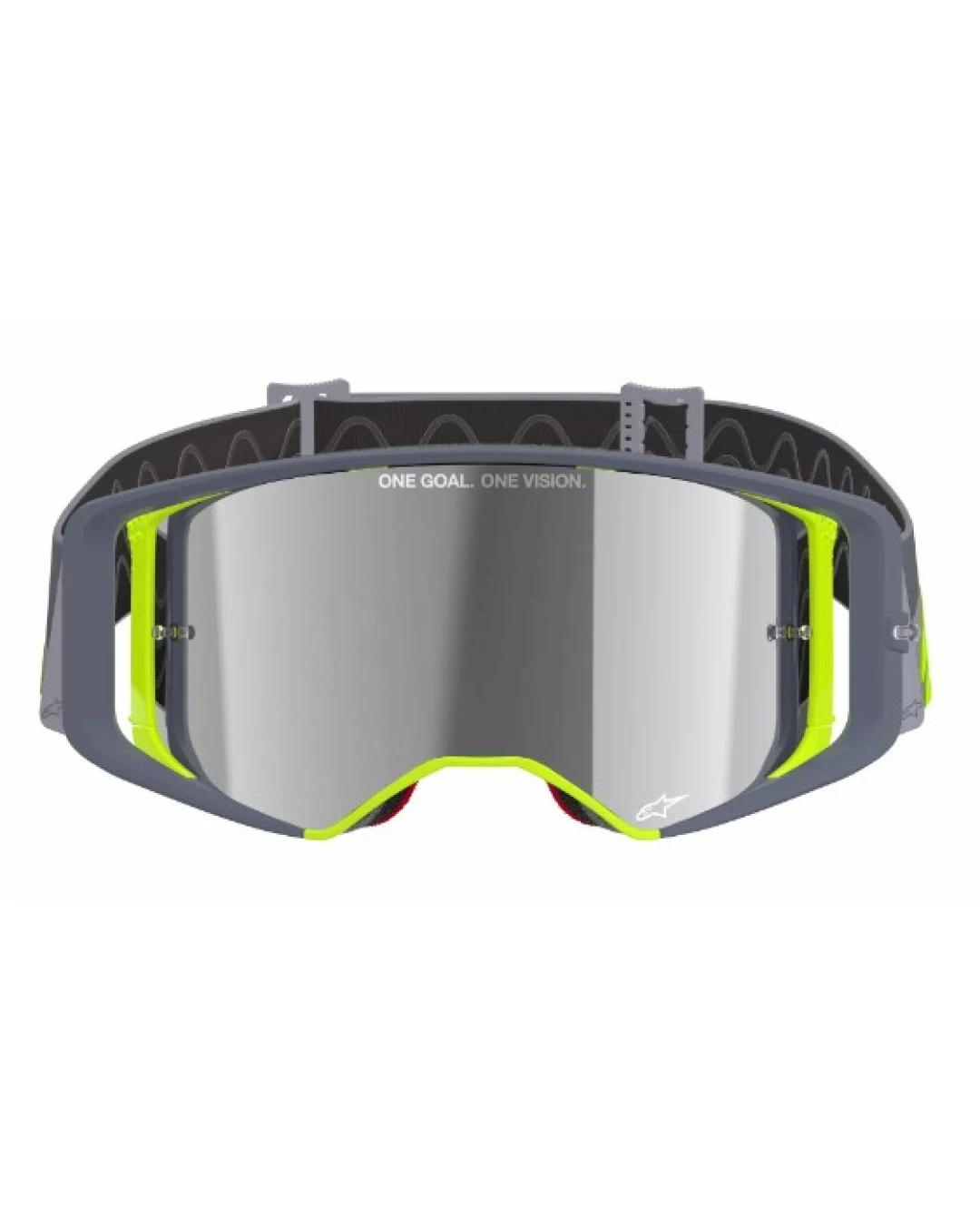 Мотокрос очила ALPINESTARS SUPERTECH STREAM GRAY/YLW MIRROR-SILVER