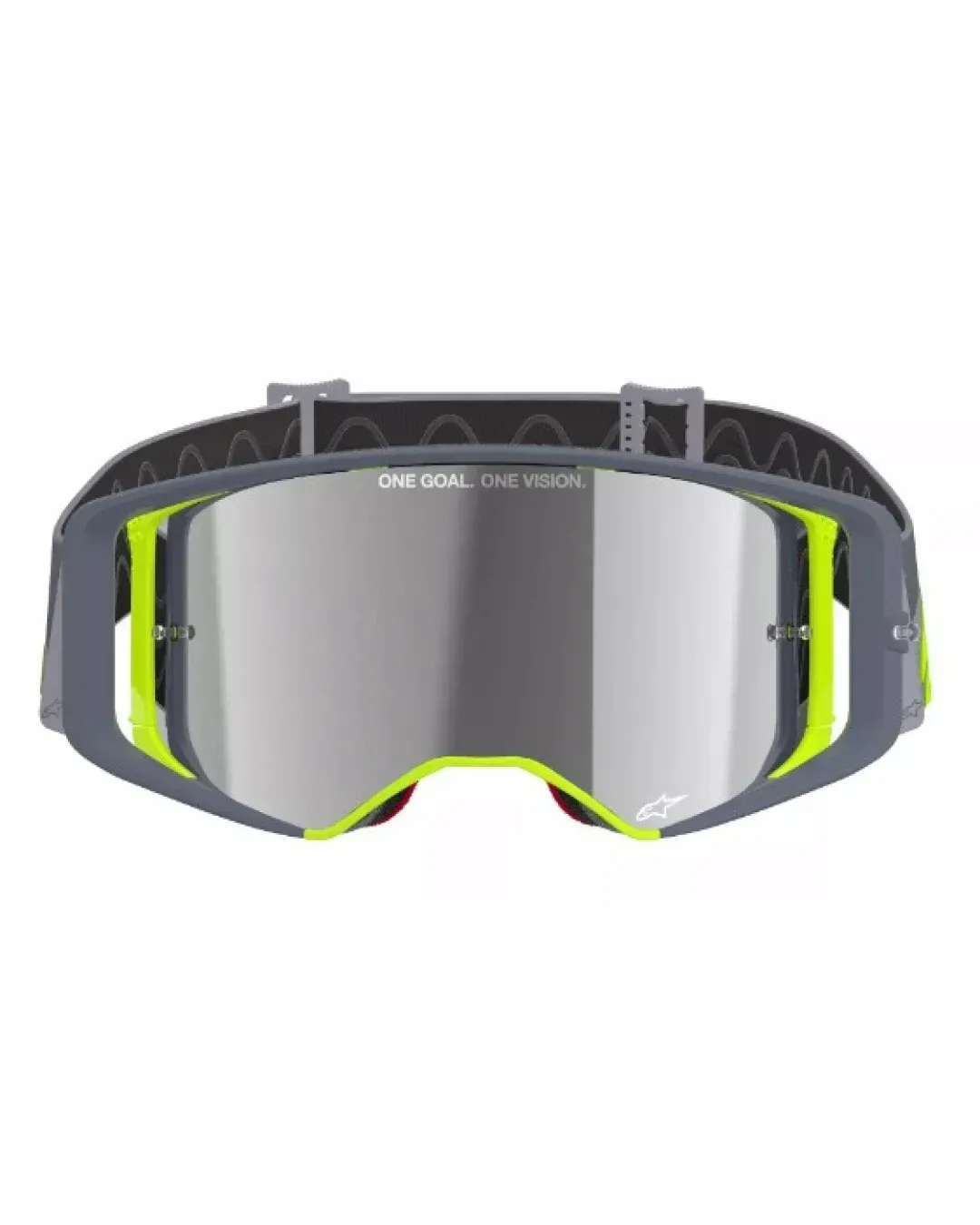 Мотокрос очила ALPINESTARS SUPERTECH STREAM GRAY/YLW MIRROR-SILVER