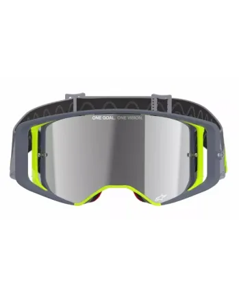 Мотокрос очила ALPINESTARS SUPERTECH STREAM GRAY/YLW MIRROR-SILVER