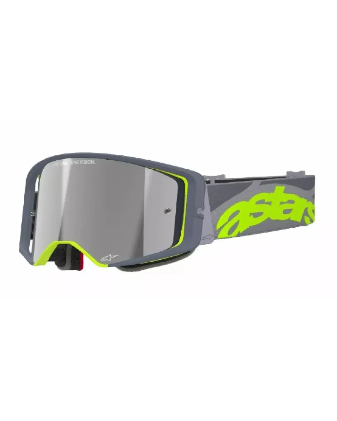 Мотокрос очила ALPINESTARS SUPERTECH STREAM GRAY/YLW MIRROR-SILVER