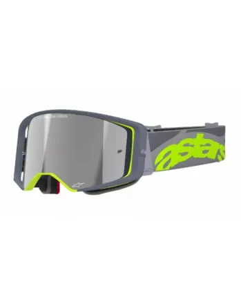 Мотокрос очила ALPINESTARS SUPERTECH STREAM GRAY/YLW MIRROR-SILVER