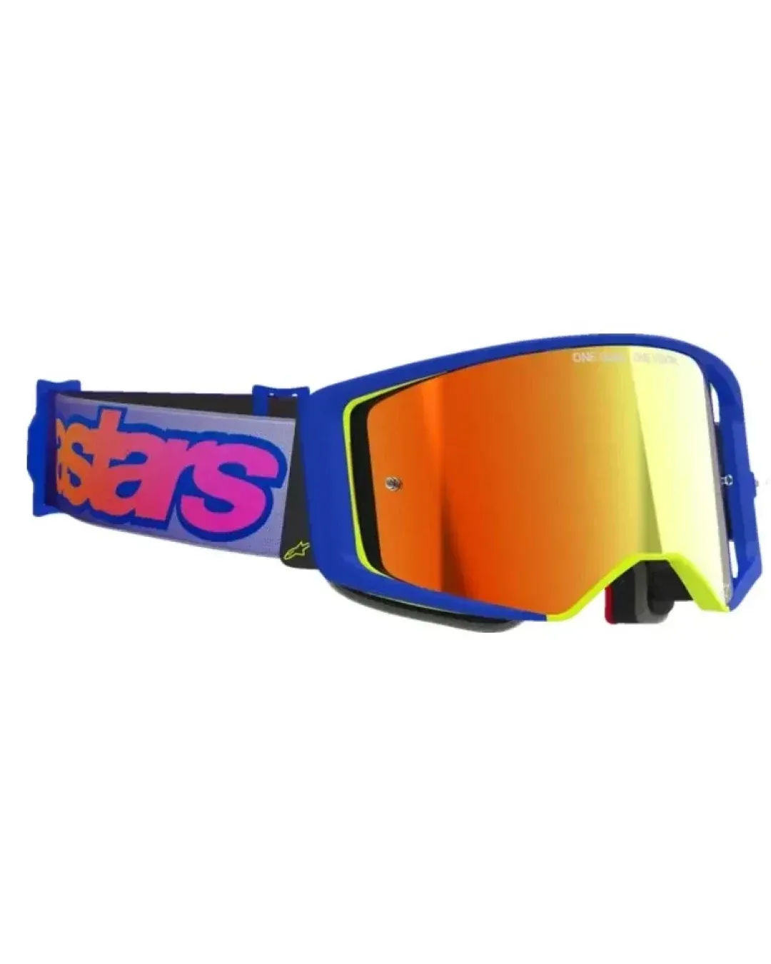 Мотокрос очила ALPINESTARS SUPERTECH VISTA BLUE/YLW/PUR MIRROR-RED