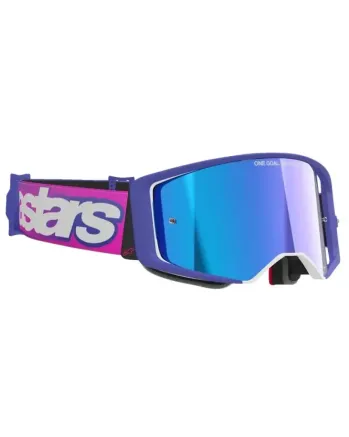 Мотокрос очила ALPINESTARS SUPERTECH VISTA PURPLE/PINK MIRROR-BLUE