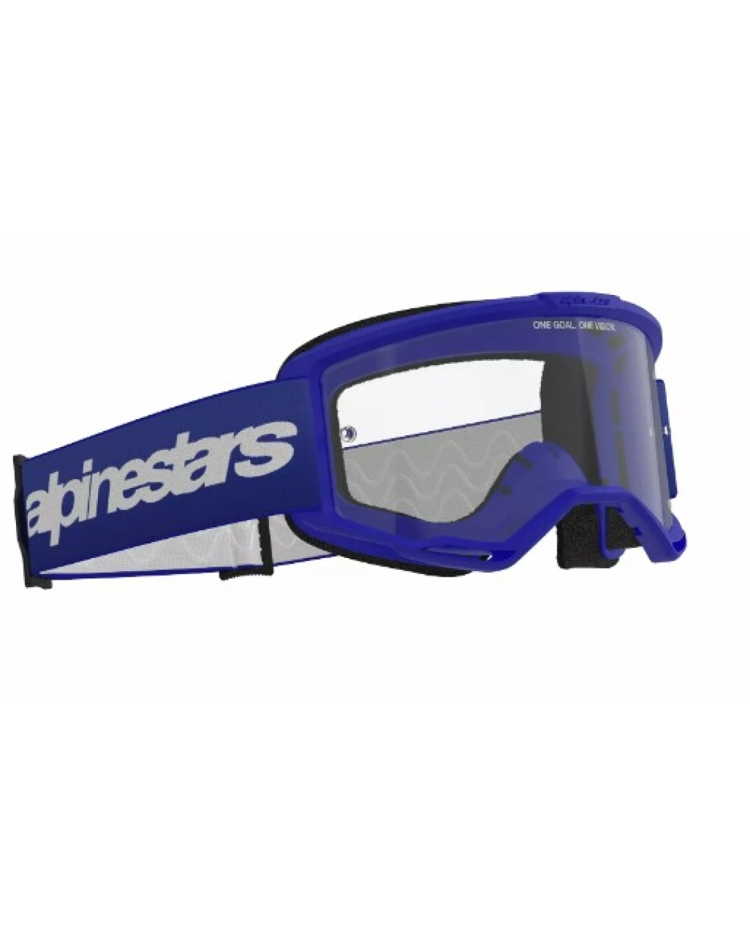 Мотокрос очила ALPINESTARS VISION 3 WORDMARK BLUE CLEAR