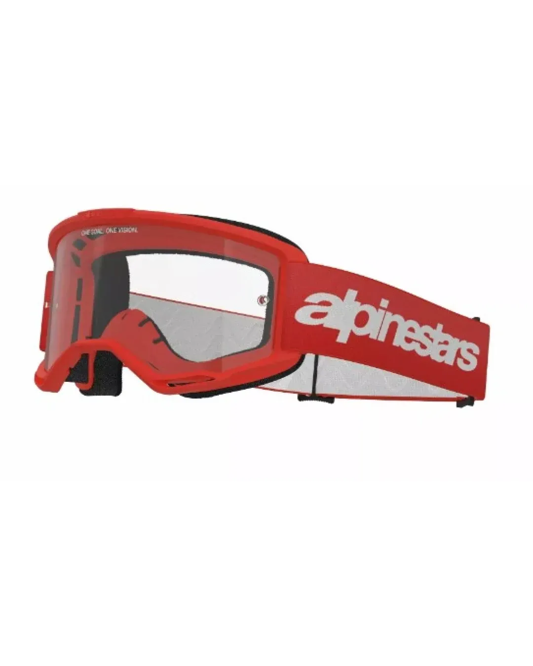 Мотокрос очила ALPINESTARS VISION 3 WORDMARK RED CLEAR