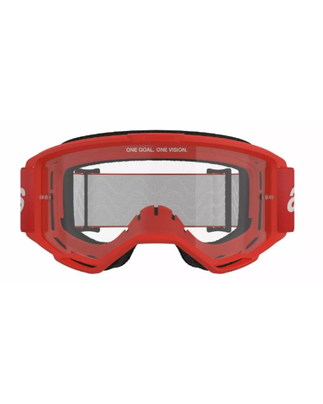 Мотокрос очила ALPINESTARS VISION 3 WORDMARK RED CLEAR