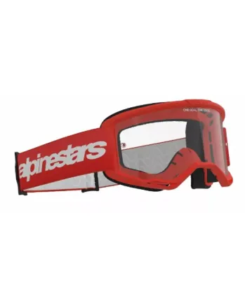 Мотокрос очила ALPINESTARS VISION 3 WORDMARK RED CLEAR