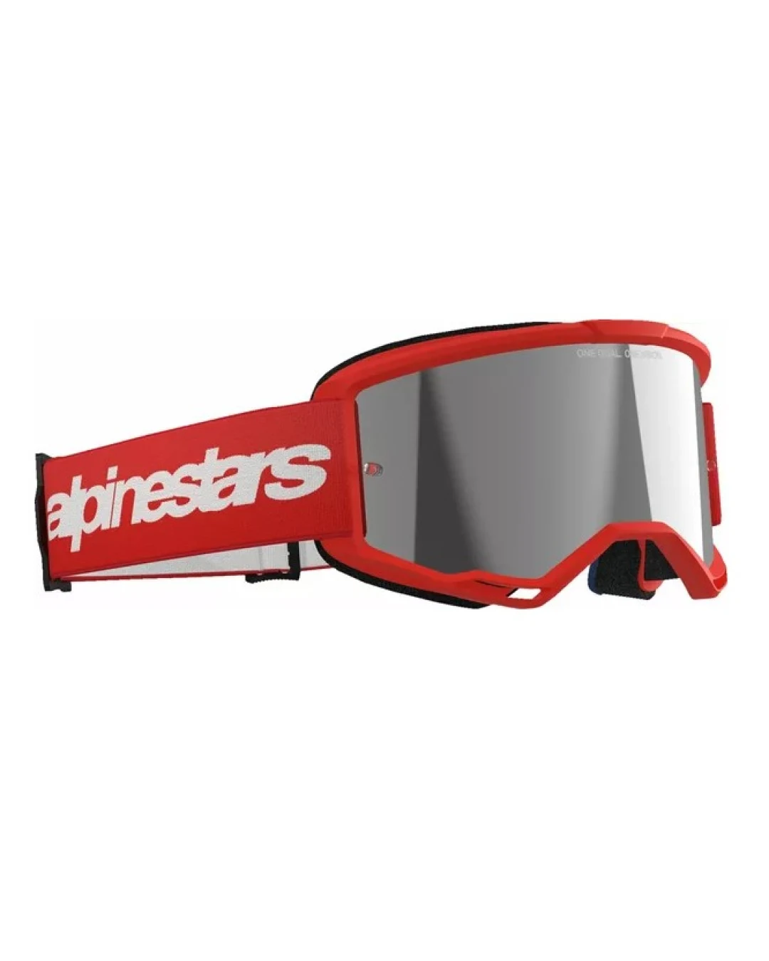 Мотокрос очила ALPINESTARS VISION 3 WORDMARK RED MIRROR-SIL