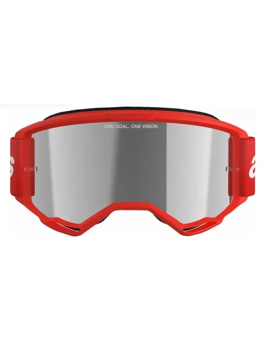 Мотокрос очила ALPINESTARS VISION 3 WORDMARK RED MIRROR-SIL
