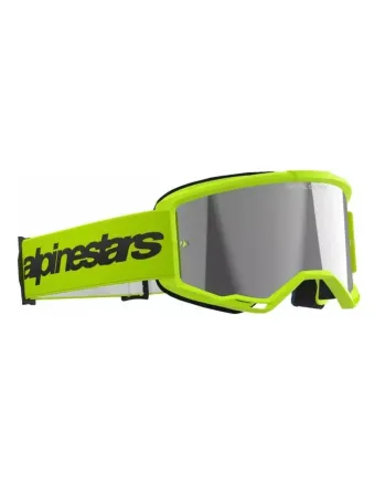 Мотокрос очила ALPINESTARS VISION 3 WORDMARK YLW FLUO MIRROR-SIL