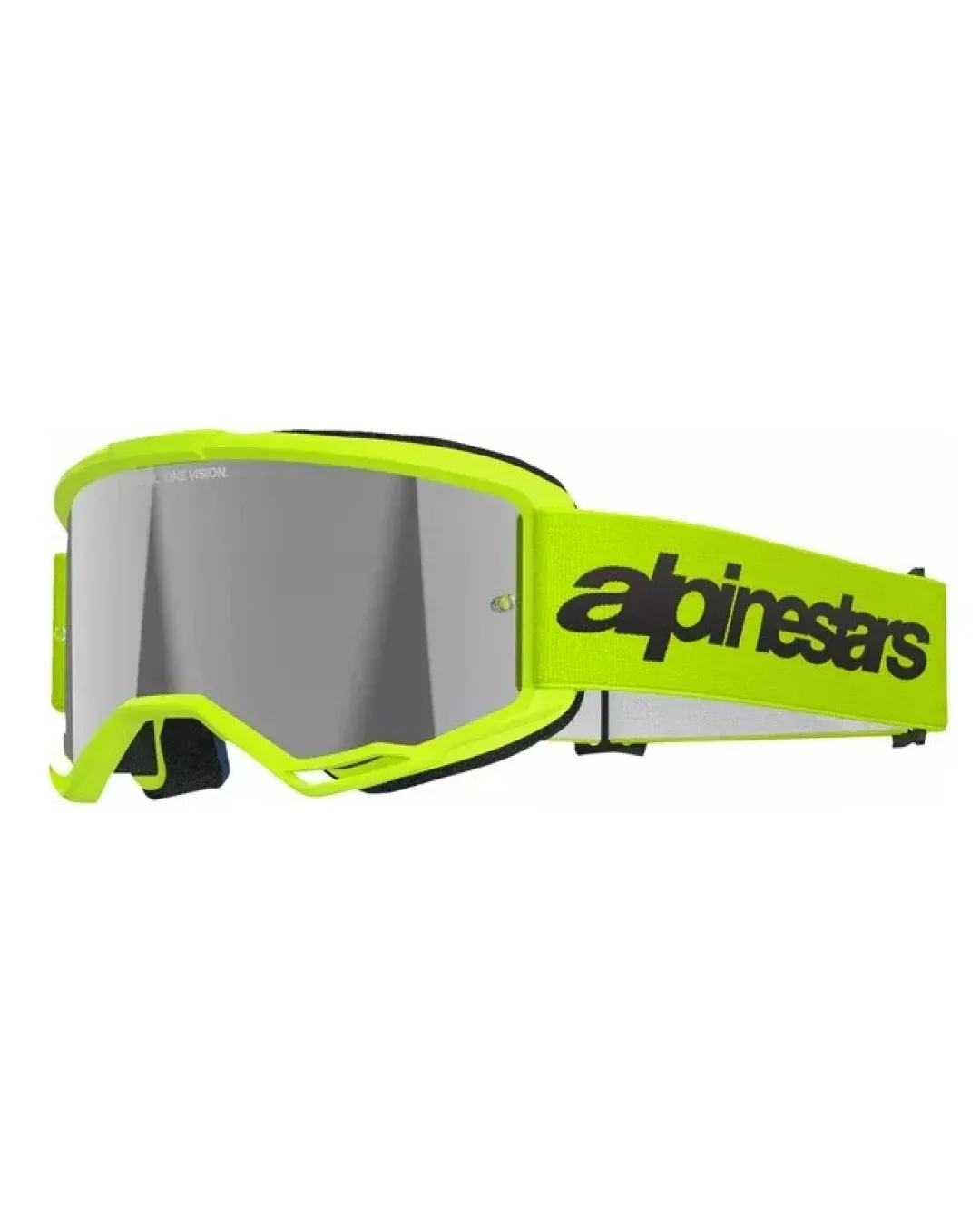 Мотокрос очила ALPINESTARS VISION 3 WORDMARK YLW FLUO MIRROR-SIL