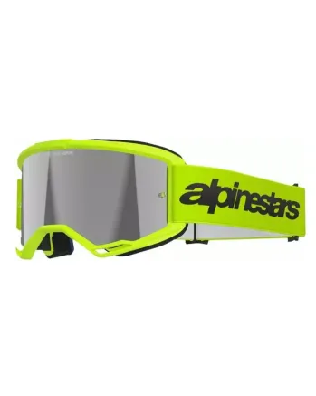 Мотокрос очила ALPINESTARS VISION 3 WORDMARK YLW FLUO MIRROR-SIL