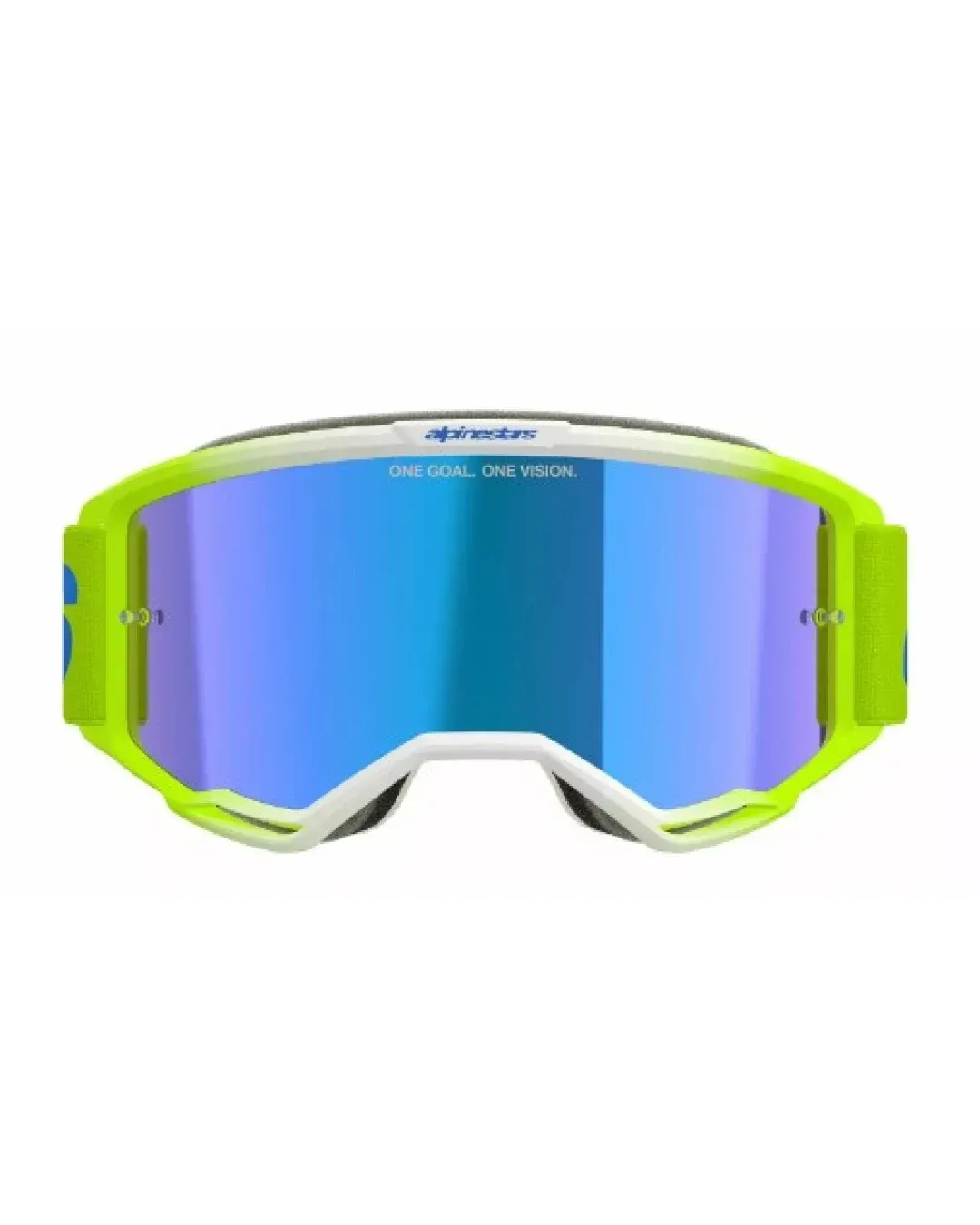 Мотокрос очила ALPINESTARS VISION 5 BLAZE YLW/BL MIRROR-BLUE