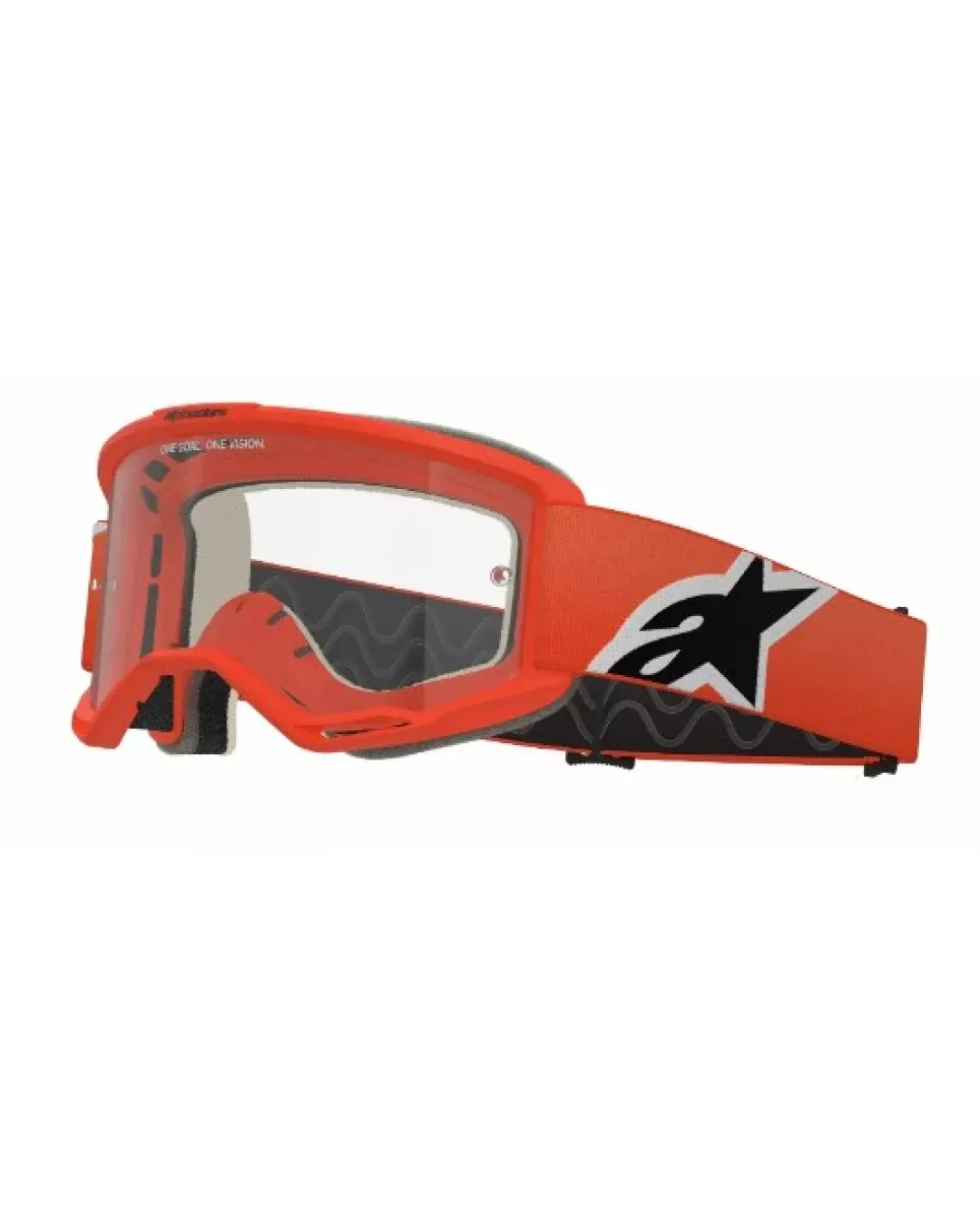 Мотокрос очила ALPINESTARS VISION 5 CORP ORANGE CLEAR