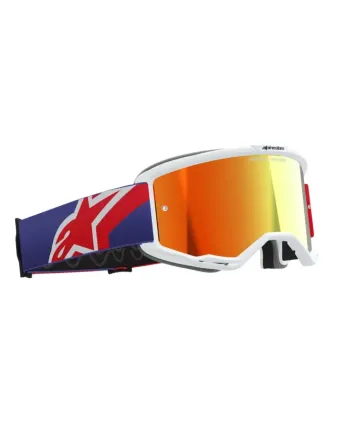 Мотокрос очила ALPINESTARS VISION 5 CORP RED/PURPLE MIRROR RED