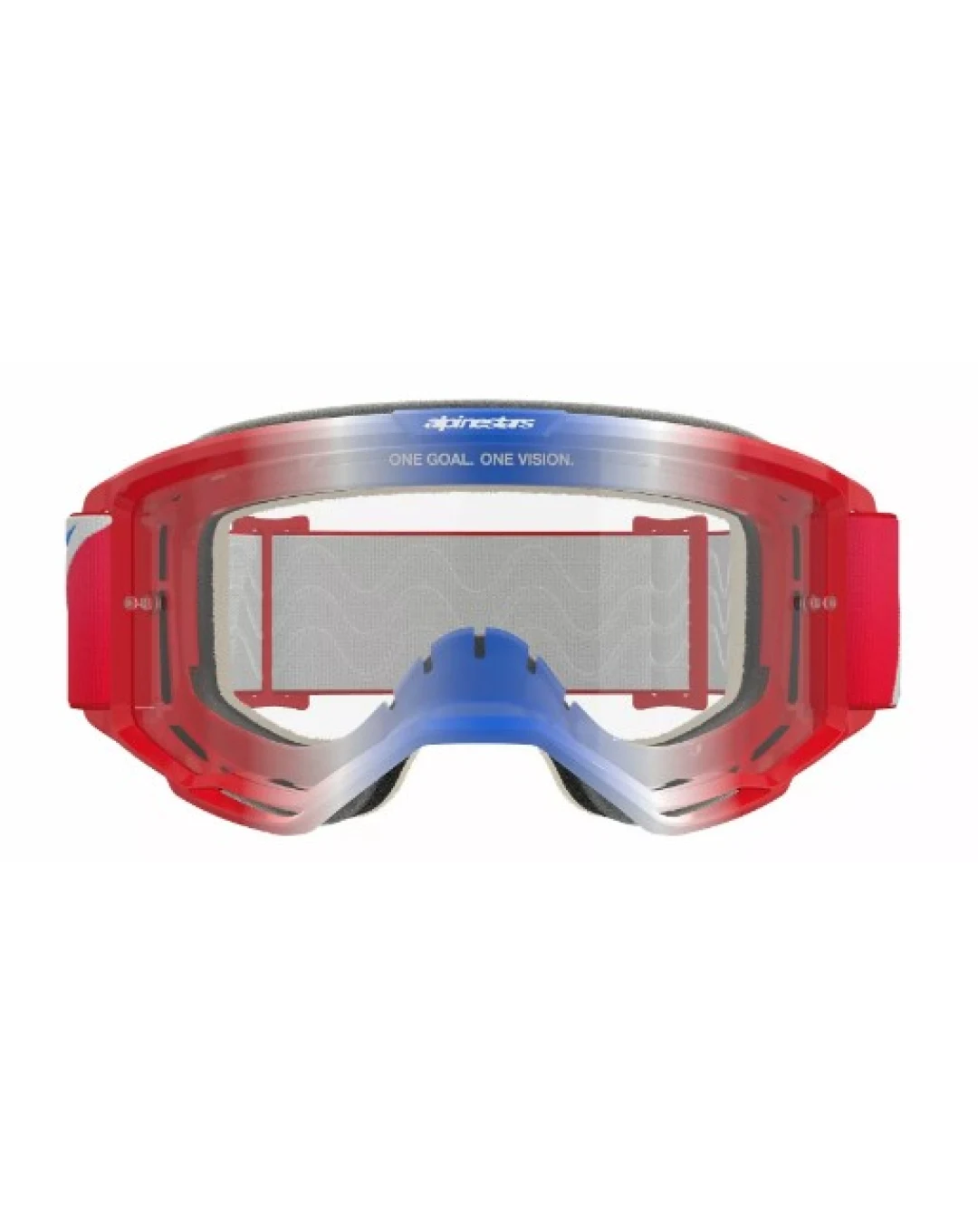 Мотокрос очила ALPINESTARS VISION 5 CORP RED/WT/BL CLEAR