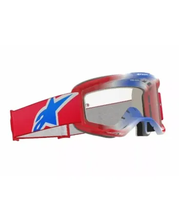 Мотокрос очила ALPINESTARS VISION 5 CORP RED/WT/BL CLEAR