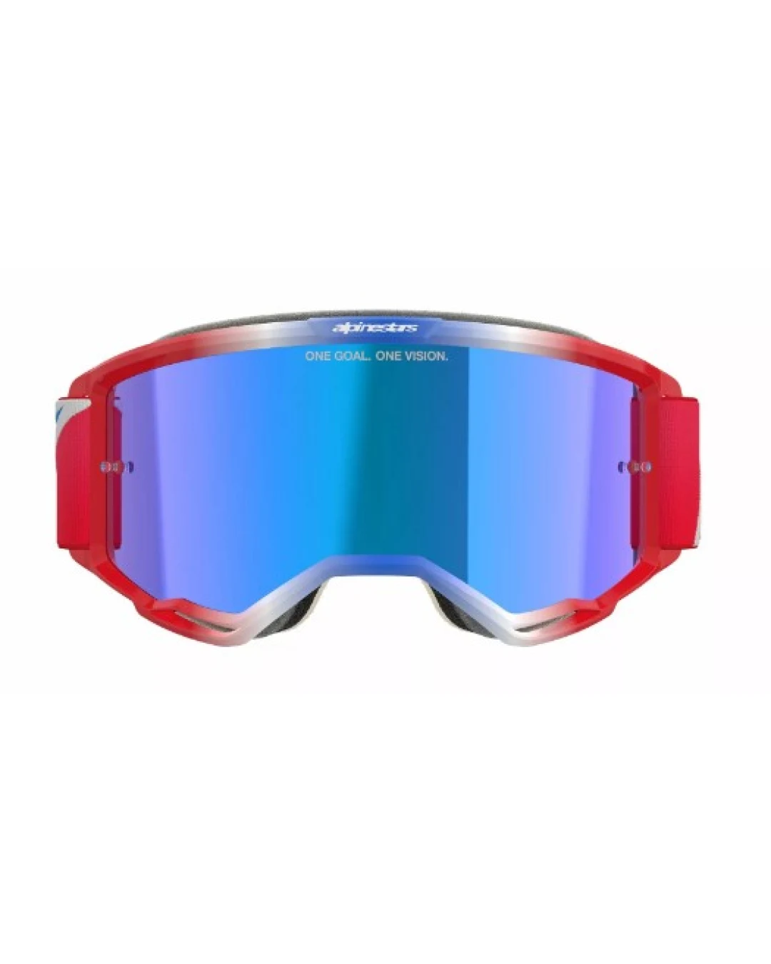 Мотокрос очила ALPINESTARS VISION 5 CORP RED/WT/BL MIRROR-BLUE