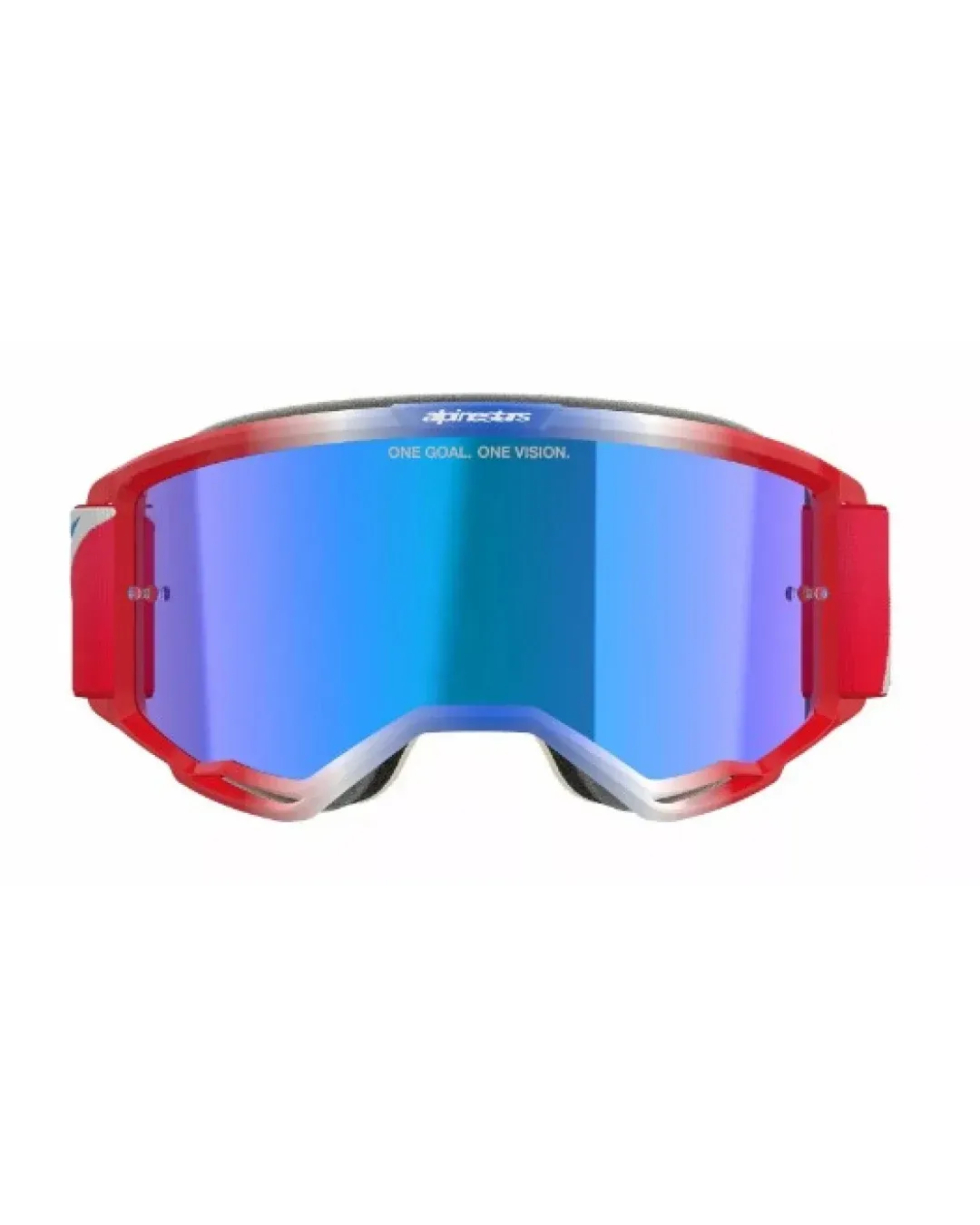 Мотокрос очила ALPINESTARS VISION 5 CORP RED/WT/BL MIRROR-BLUE