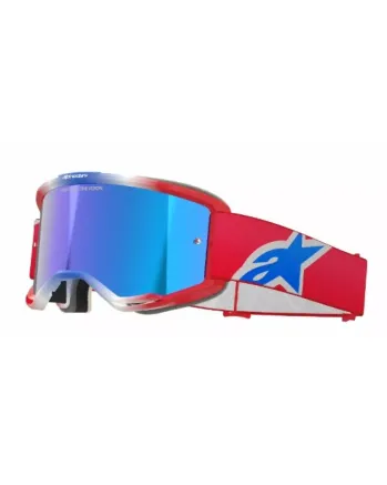 Мотокрос очила ALPINESTARS VISION 5 CORP RED/WT/BL MIRROR-BLUE