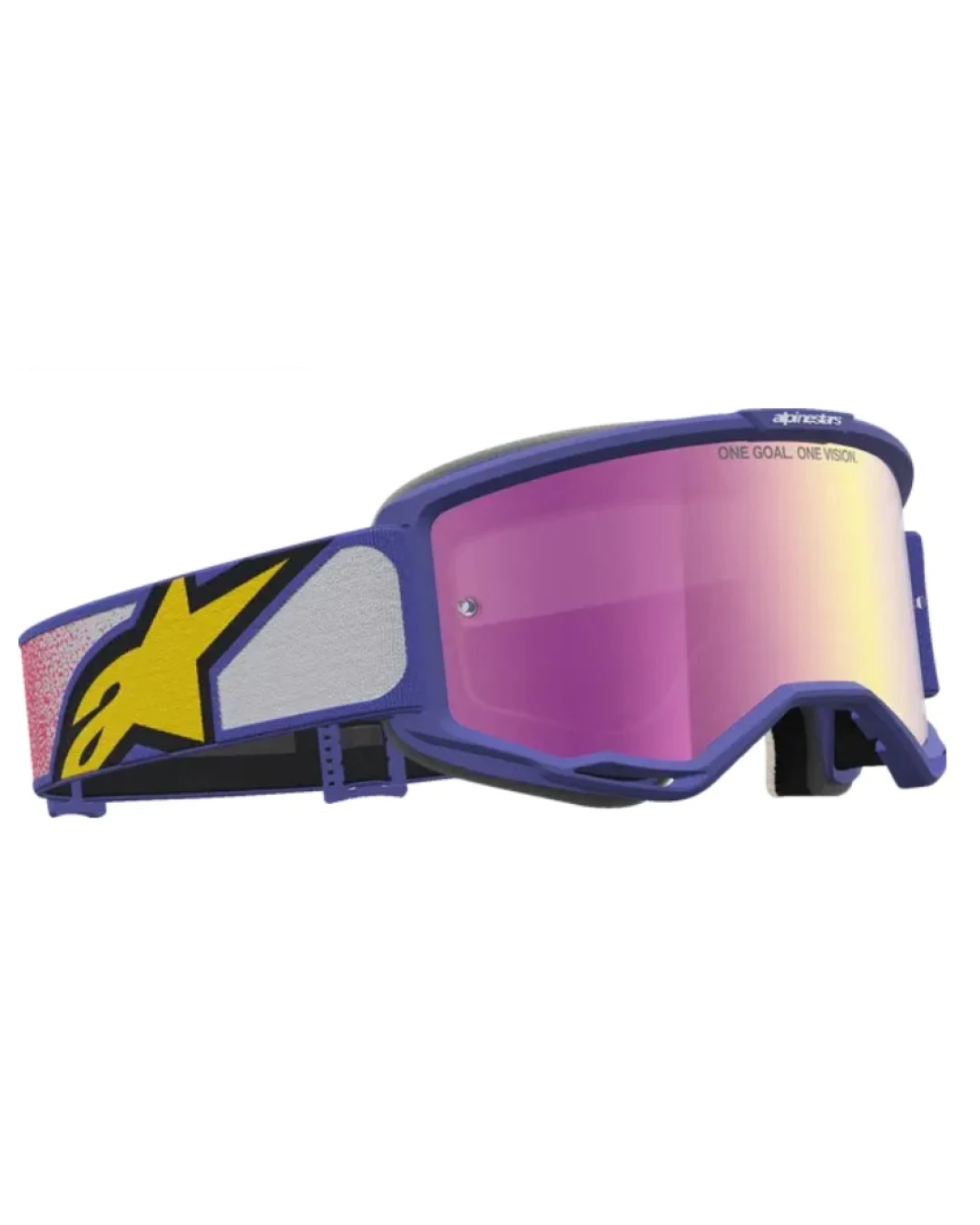 Мотокрос очила ALPINESTARS VISION 5 DRAG RED PURPLE MIRROR-PINK