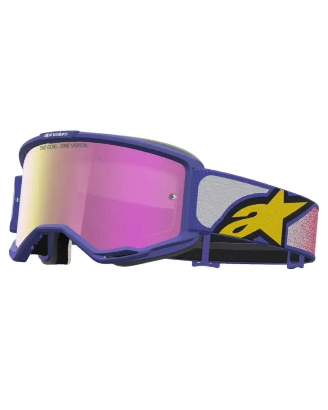 Мотокрос очила ALPINESTARS VISION 5 DRAG RED PURPLE MIRROR-PINK