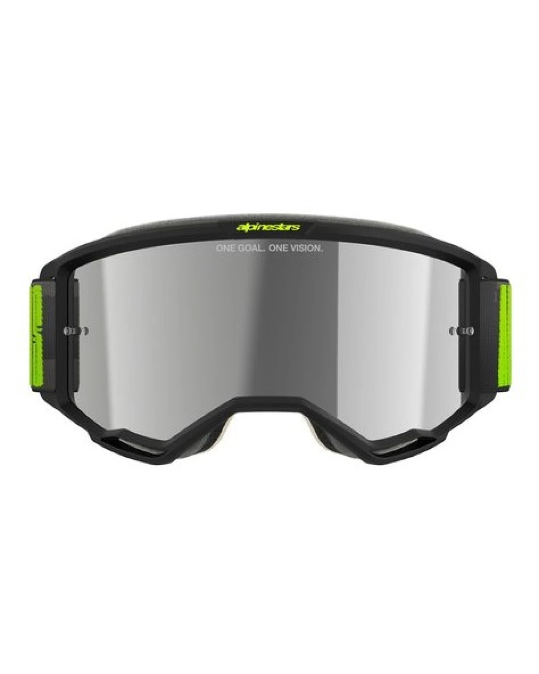 Мотокрос очила ALPINESTARS VISION 5 HOLLOW CHARCOAL YLLW FL Mirror SILVER